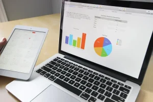 aftrkposten maximaliseren op een laptop met spreadsheet